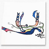 Batica designer Birdletter Hand-Painted Scarf©