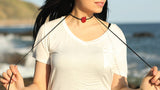 Pom Leather Choker